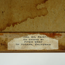 Load image into Gallery viewer, William Fitch Wray Miniature Oil Painting California Desert Mountain Landscape