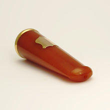 Load image into Gallery viewer, Antique French 18K Gold Mounted Amber Cigar Cheroot Holder
