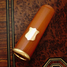 Load image into Gallery viewer, Antique French 18K Gold Mounted Amber Cigar Cheroot Holder