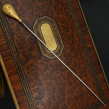 Load image into Gallery viewer, Antique French 18K Gold Rose Cut Diamonds & Emeralds Hat Stick Pin Brooch, Hot Air Balloon