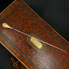 Load image into Gallery viewer, Antique French 18K Gold Rose Cut Diamonds & Emeralds Hat Stick Pin Brooch, Hot Air Balloon