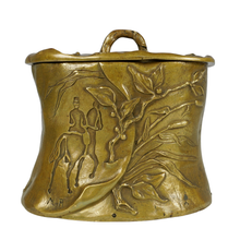 Load image into Gallery viewer, Antique 19th century French Bronze Equestrian Horse Rider Theme Smoking Set, Tray & Match Holder