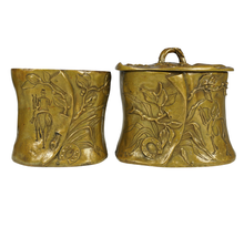 Load image into Gallery viewer, Antique 19th century French Bronze Equestrian Horse Rider Theme Smoking Set, Tray & Match Holder