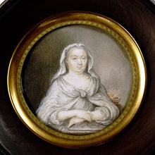 Load image into Gallery viewer, Antique French Miniature Portrait Portrait of a Lady as a Vestal Virgin
