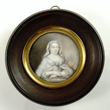 Load image into Gallery viewer, Antique French Miniature Portrait Portrait of a Lady as a Vestal Virgin