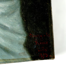 Load image into Gallery viewer, Antique French First Communion Portrait of a Girl, Oil Painting by abbot Lambert 1873