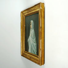 Load image into Gallery viewer, Antique French First Communion Portrait of a Girl, Oil Painting by abbot Lambert 1873