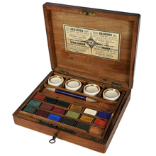 Load image into Gallery viewer, Antique French Watercolor Aquarelle Painting Artist's Box Bourgeois Aîné Paris