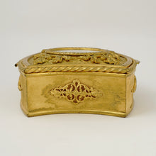 Load image into Gallery viewer, Antique French Miniature Portrait Gilt Bronze Jewelry Box
