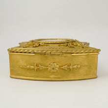 Load image into Gallery viewer, Antique French Miniature Portrait Gilt Bronze Jewelry Box