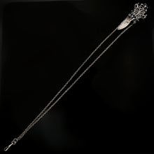 Load image into Gallery viewer, Antique French Silver Chatelaine Belt Clip, Fob Chain, Ornate Putti Figure