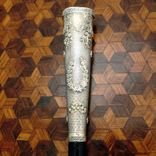 Load image into Gallery viewer, Antique French Silver Umbrella Parasol Dress Cane Handle