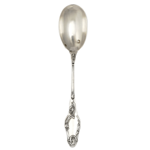 Load image into Gallery viewer, Antique French Sterling Silver Egg Spoon, Art Nouveau Poppy Flowers