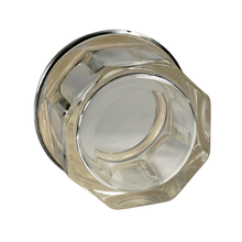 Load image into Gallery viewer, Art Deco French Sterling Silver Guilloche Enamel Glass Powder Jar, Dresser Box