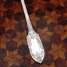 Load image into Gallery viewer, Antique French Sterling Silver Sugar Sifter Spoon, Mascaron Satyr Mask, Boxed