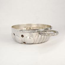 Load image into Gallery viewer, French Sterling Silver Tastevin Wine Taster Sommelier Cup, Snake Handle