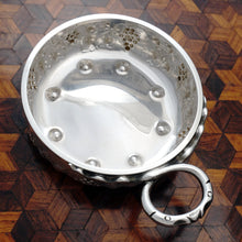 Load image into Gallery viewer, French Sterling Silver Tastevin Wine Taster Sommelier Cup Repousse Grapes