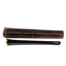 Load image into Gallery viewer, Antique French 18K Gold Cherry Amber Cigarette Holder, Etui Case
