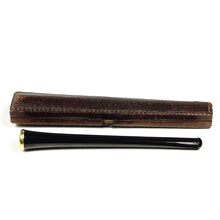 Load image into Gallery viewer, Antique French 18K Gold Cherry Amber Cigarette Holder, Etui Case