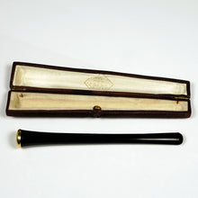 Load image into Gallery viewer, Antique French 18K Gold Cherry Amber Cigarette Holder, Etui Case