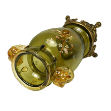 Load image into Gallery viewer, Antique French Art Glass Japonisme Cabinet Vase, Eugene Rousseau, Applied Elephants