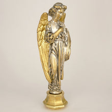 Load image into Gallery viewer, Antique Gilt Bronze Wax Seal Desk Stamp Angel with Cross