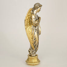 Load image into Gallery viewer, Antique Gilt Bronze Wax Seal Desk Stamp Angel with Cross