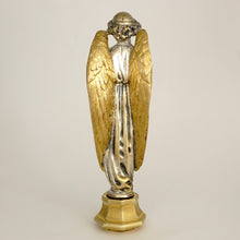 Load image into Gallery viewer, Antique Gilt Bronze Wax Seal Desk Stamp Angel with Cross