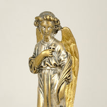 Load image into Gallery viewer, Antique Gilt Bronze Wax Seal Desk Stamp Angel with Cross