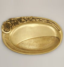 Load image into Gallery viewer, Antique French Signed Bronze Figural Vide-Poche Trinket Dish, Jewelry or Receiving Card Tray