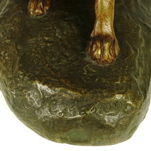 Load image into Gallery viewer, Clovis Edmond MASSON Antique French Bronze Sculpture of a Dog