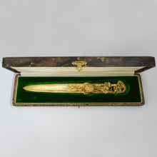 Load image into Gallery viewer, Art Nouveau French Signed Bronze Letter Opener, Bacchus Theme, Albert Marionnet (1852-1910)