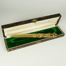Load image into Gallery viewer, Art Nouveau French Signed Bronze Letter Opener, Bacchus Theme, Albert Marionnet (1852-1910)