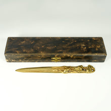 Load image into Gallery viewer, Art Nouveau French Signed Bronze Letter Opener, Bacchus Theme, Albert Marionnet (1852-1910)