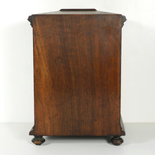 Load image into Gallery viewer, Antique Victorian Wood Cigar Caddy Box, Table Top Cabinet Cigar Presenter Box