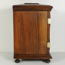 Load image into Gallery viewer, Antique Victorian Wood Cigar Caddy Box, Table Top Cabinet Cigar Presenter Box
