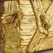 Load image into Gallery viewer, Antique French Gilt Bronze Box, Casket, Naturalist Animalier Study Lizards & Mice, Signed Marquise de Sévigné