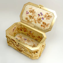 Load image into Gallery viewer, Antique French Gilt Bronze Box, Casket, Naturalist Animalier Study Lizards & Mice, Signed Marquise de Sévigné