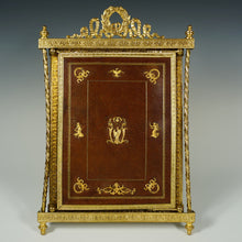 Load image into Gallery viewer, Antique French Napoleon III Empire Style Gilt Bronze Ormolu Folding Triptych Dressing Table Vanity Mirror
