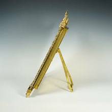 Load image into Gallery viewer, Antique French Napoleon III Empire Style Gilt Bronze Ormolu Folding Triptych Dressing Table Vanity Mirror