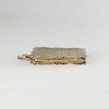 Load image into Gallery viewer, Antique French .800 Silver Gilt Vinaigrette Pendant Locket Pierced Grille