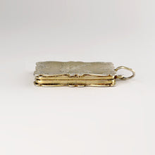 Load image into Gallery viewer, Antique French .800 Silver Gilt Vinaigrette Pendant Locket Pierced Grille