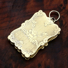 Load image into Gallery viewer, Antique French .800 Silver Gilt Vinaigrette Pendant Locket Pierced Grille