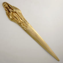 Load image into Gallery viewer, Art Deco French Signed Bronze Letter Opener Virgin Mary in Prayer
