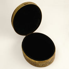 Load image into Gallery viewer, Antique French Miniature Portrait Bronze Jewelry Box, Painting of Lovers