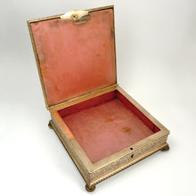 Load image into Gallery viewer, Large Antique French Miniature Portrait Gilt Bronze Jewelry Box, Princesse Lamballe