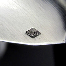 Load image into Gallery viewer, Antique French Sterling Silver Egg Spoon, Art Nouveau Poppy Flowers