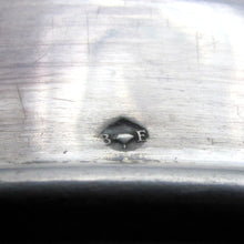 Load image into Gallery viewer, Art Deco French Sterling Silver Guilloche Enamel Glass Powder Jar, Dresser Box