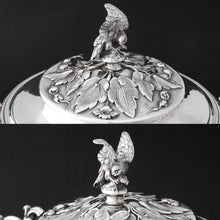 Load image into Gallery viewer, Antique French Sterling Silver Confiturier, Drageoir Centerpiece Bowl