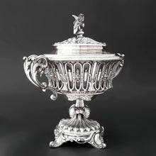 Load image into Gallery viewer, Antique French Sterling Silver Confiturier, Drageoir Centerpiece Bowl